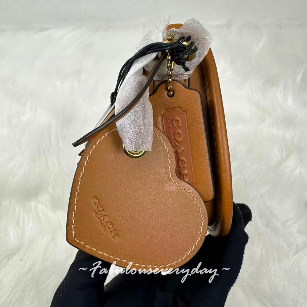 Coach Swinger Bag 20 With Chain In Crystal Signature Jacquard Rainbow CCY40 - Picture 7 of 9